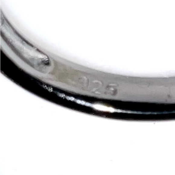 Adornia Fine Jewelry Sterling Silver Princess Cut Quarts & Diamond Halo Ring - Picture 5 of 5